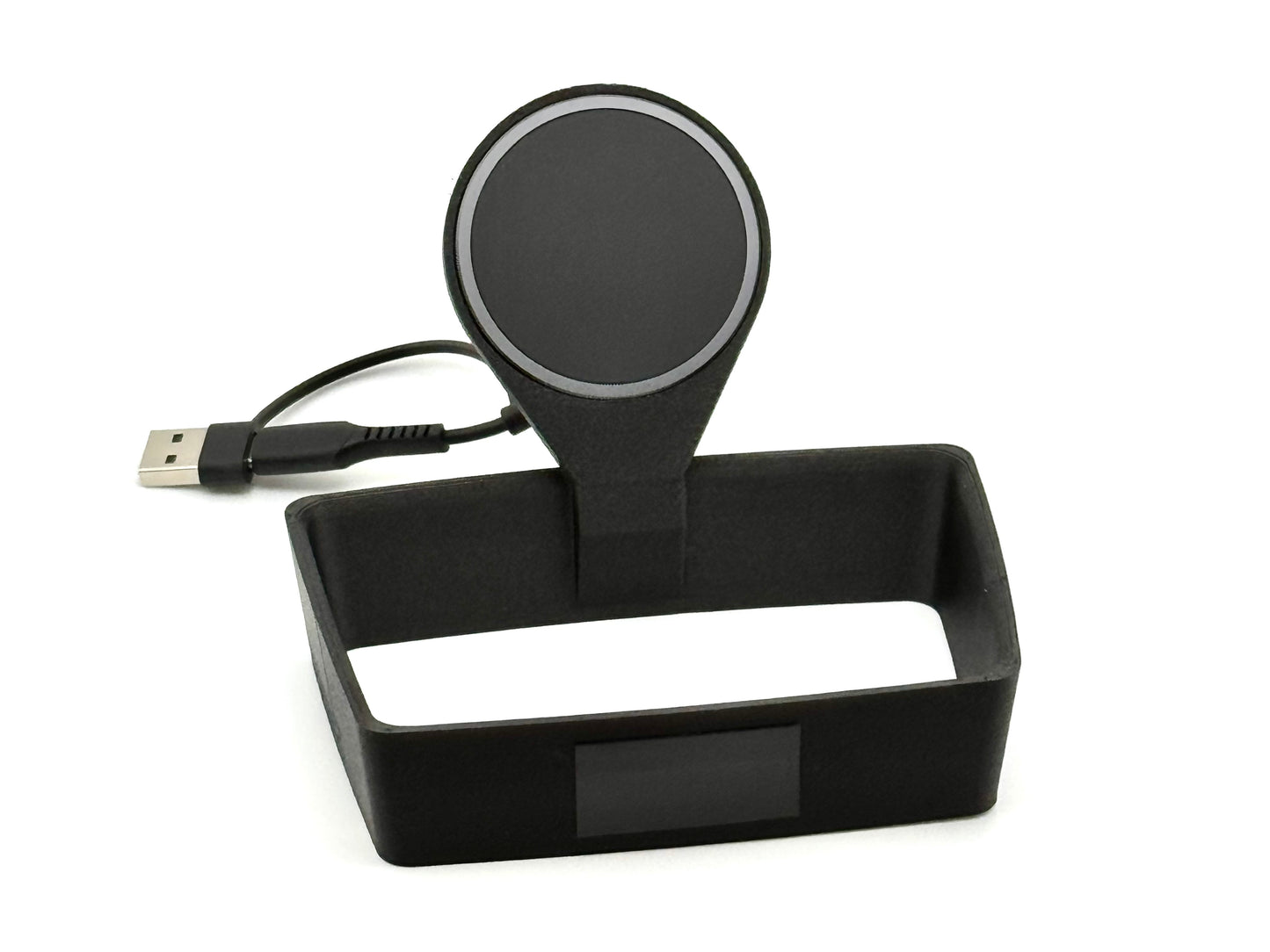 Audi center console phone charger mount Q5 / SQS5  / A5 / A4 B9.5 (2020+), compatible iPhone and Android.